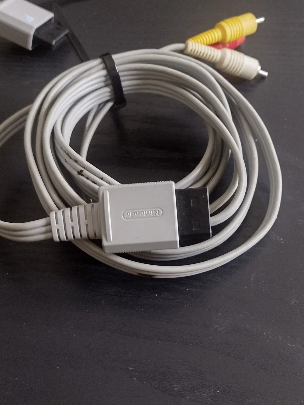 Nintendo Wii AV Cables (2)  Set for Video Game Consoles - Gray, Black.. $15