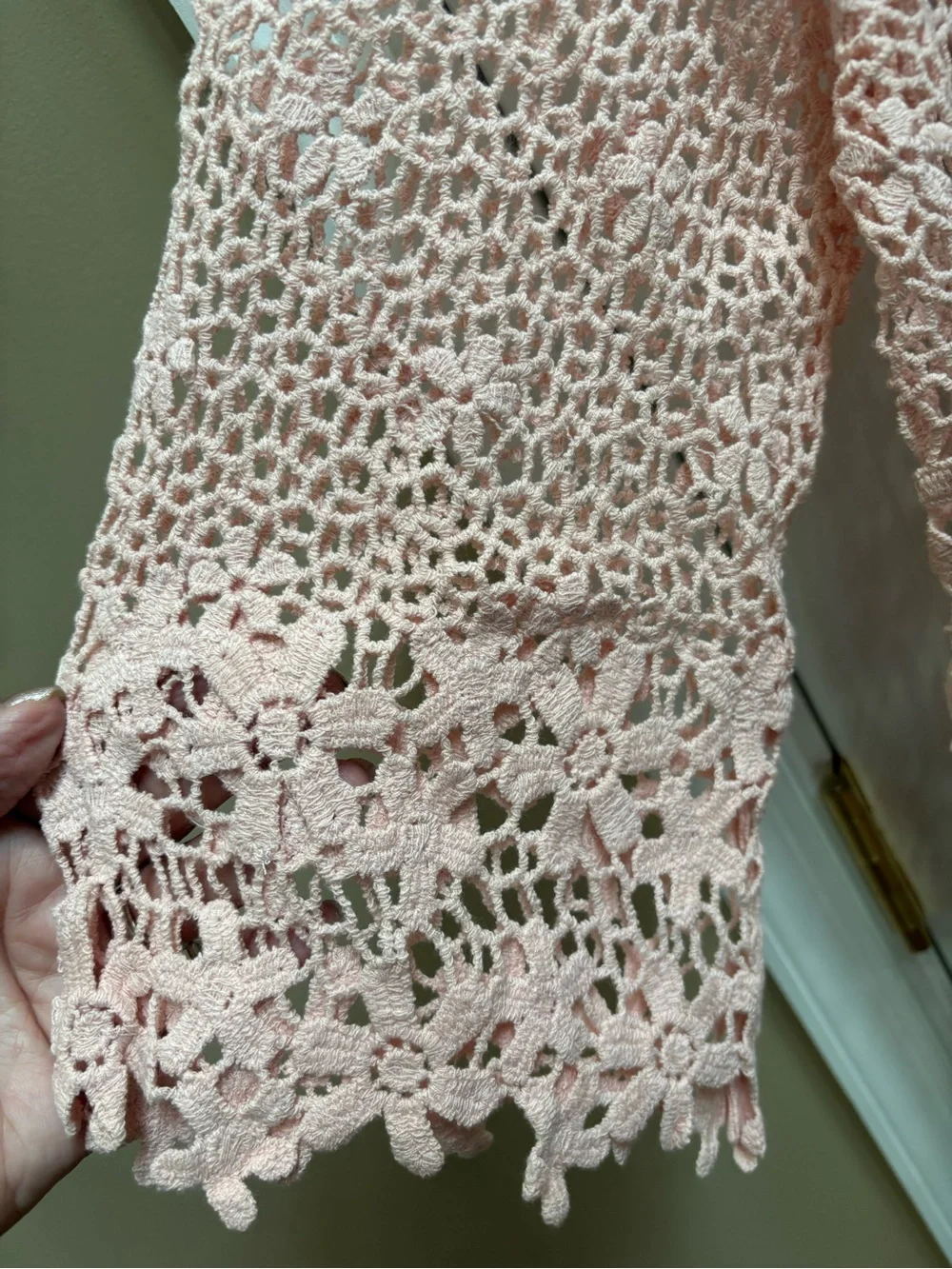 Anthropologie soft pink