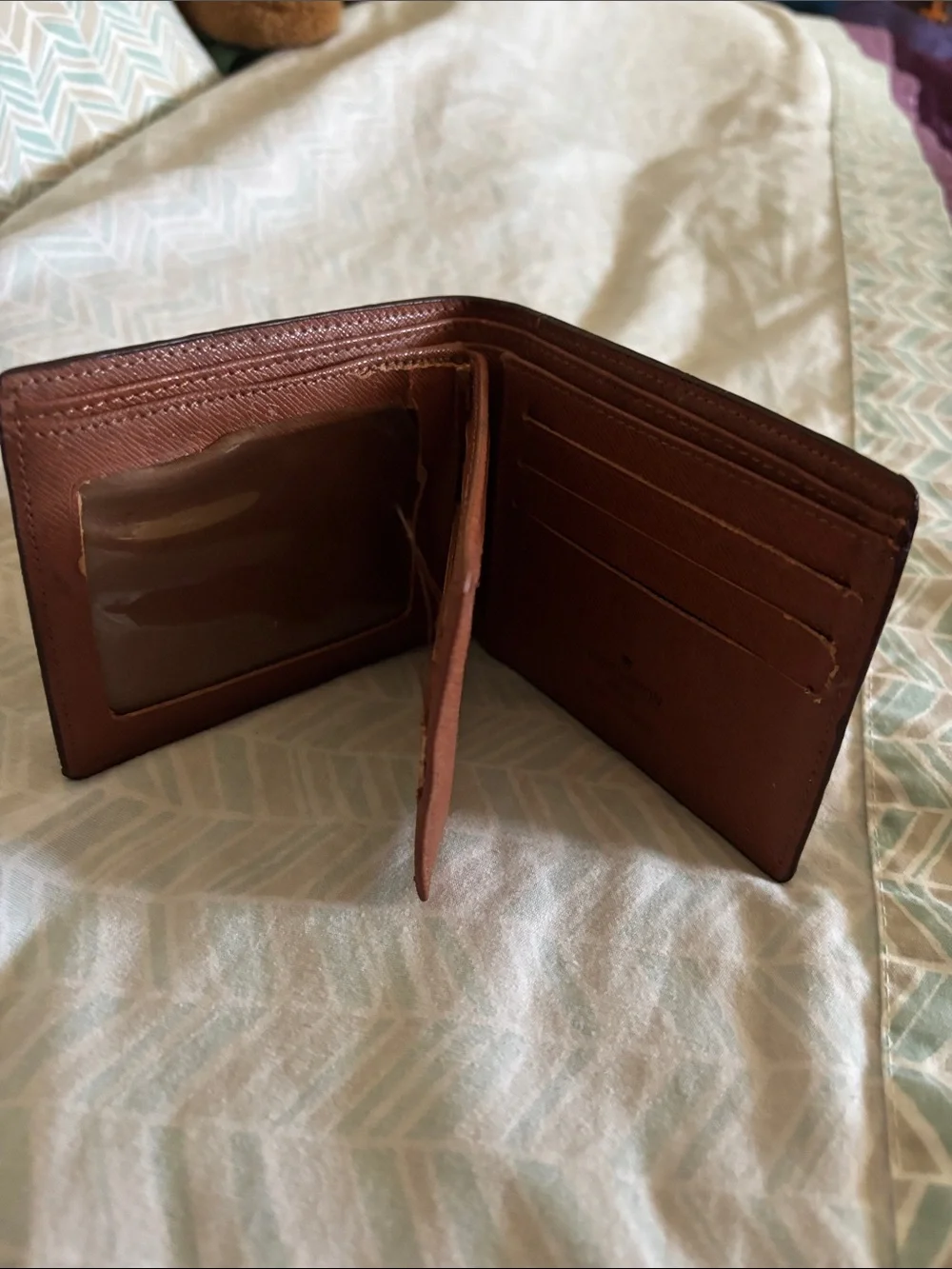 Louis Vuitton Monogram Money Clip Wallet - Brown and Gold
