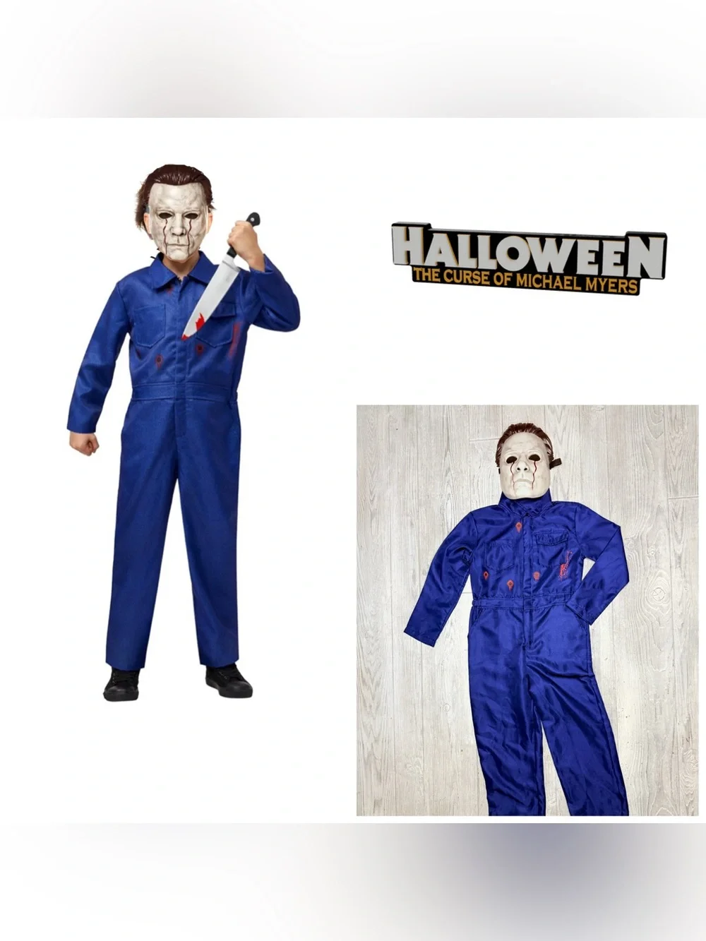 Spooktacular Creations Boys Killer Jumpsuit Halloween Costume cosplay dress up
