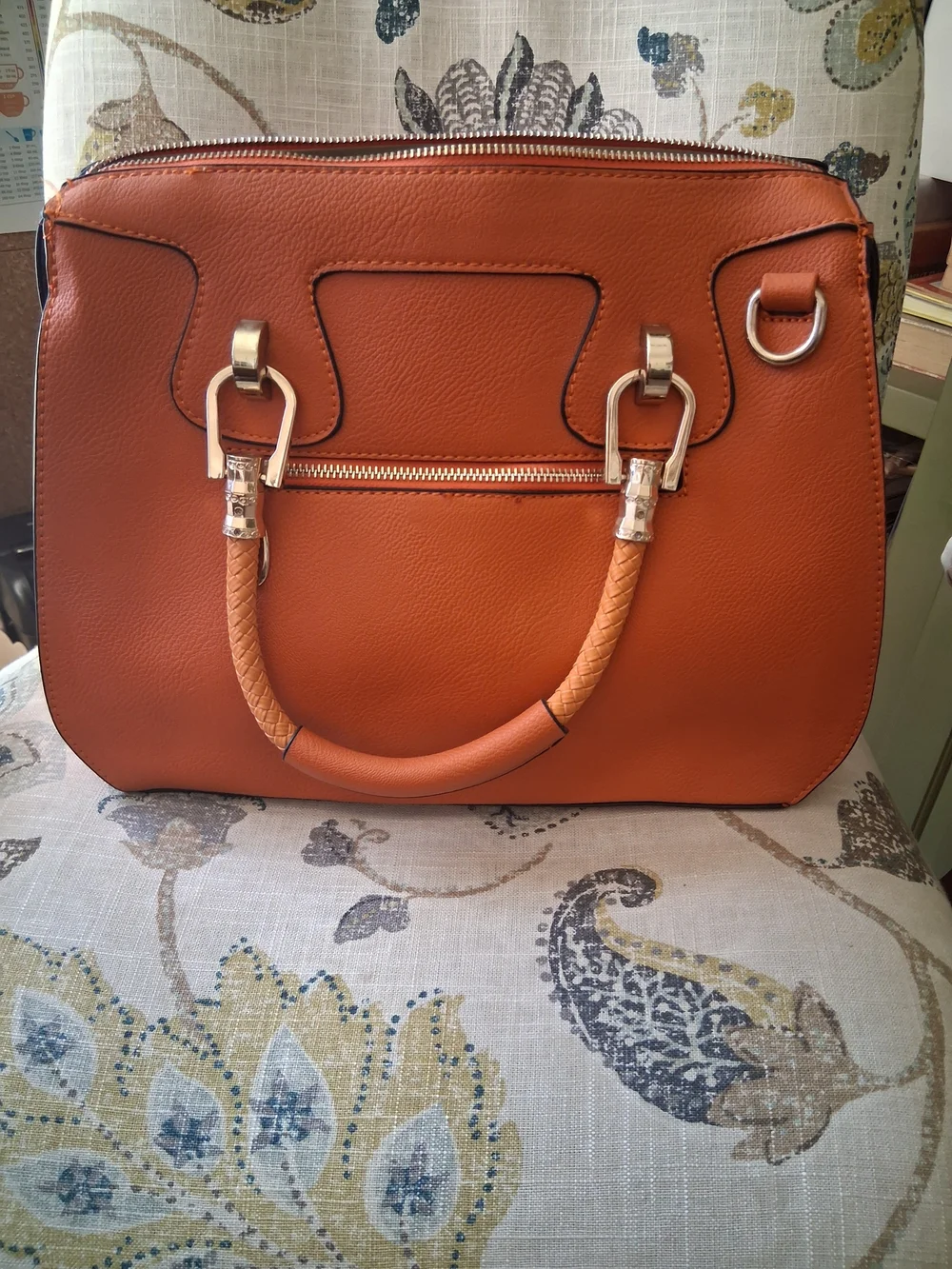 Women’s Structured Satchel Handbag - Tan