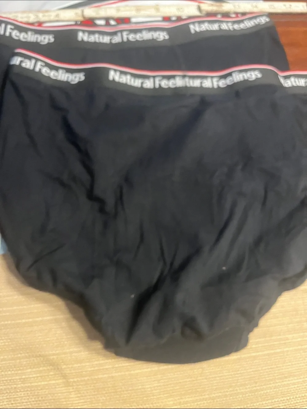 .#54.   Natural feelings Men's Black Briefs - Large, Pack Style Comfort