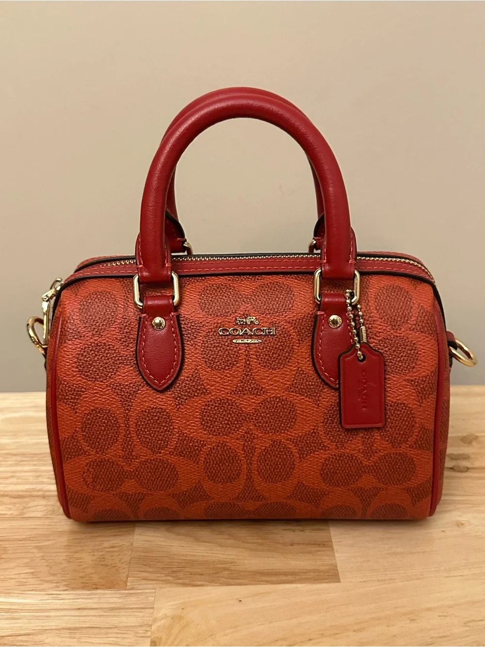 Coach compact satchel