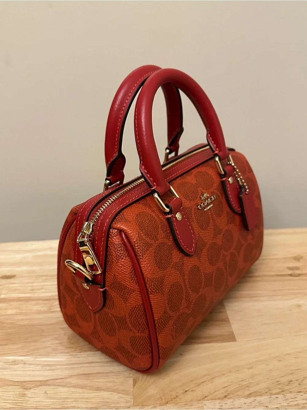 Coach compact satchel