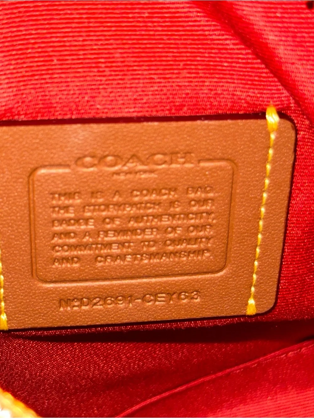 Coach compact satchel