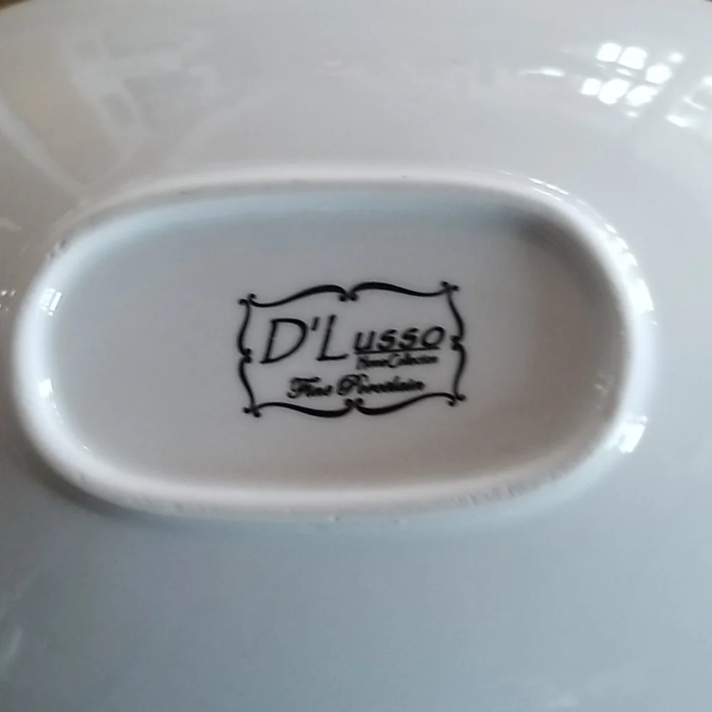 D'Lusso Home Collection deep oval platter