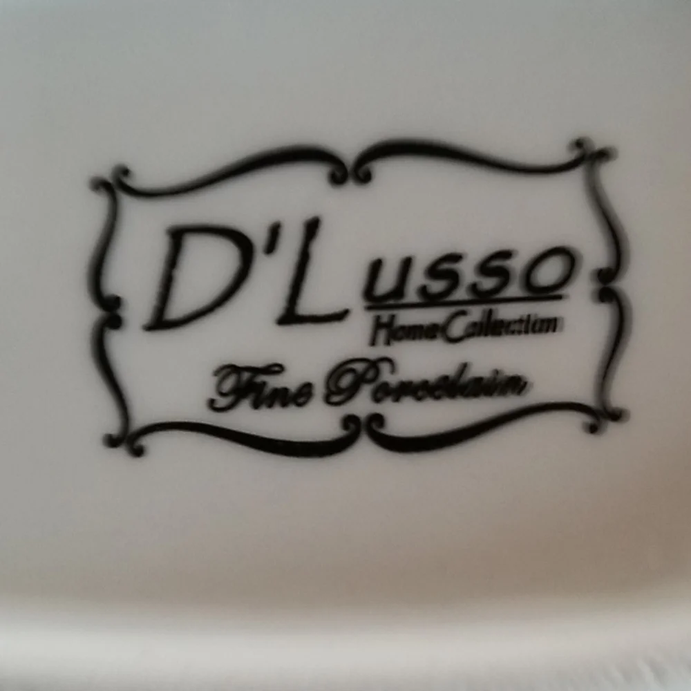 D'Lusso Home Collection deep oval platter