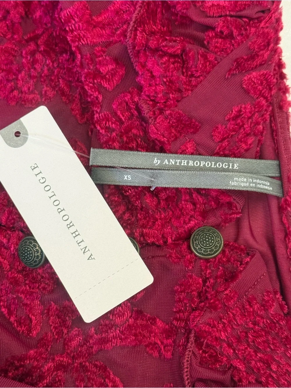 Anthropologie ruffled floral