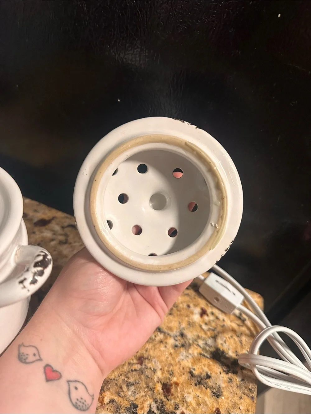 Scentsy white ceramic