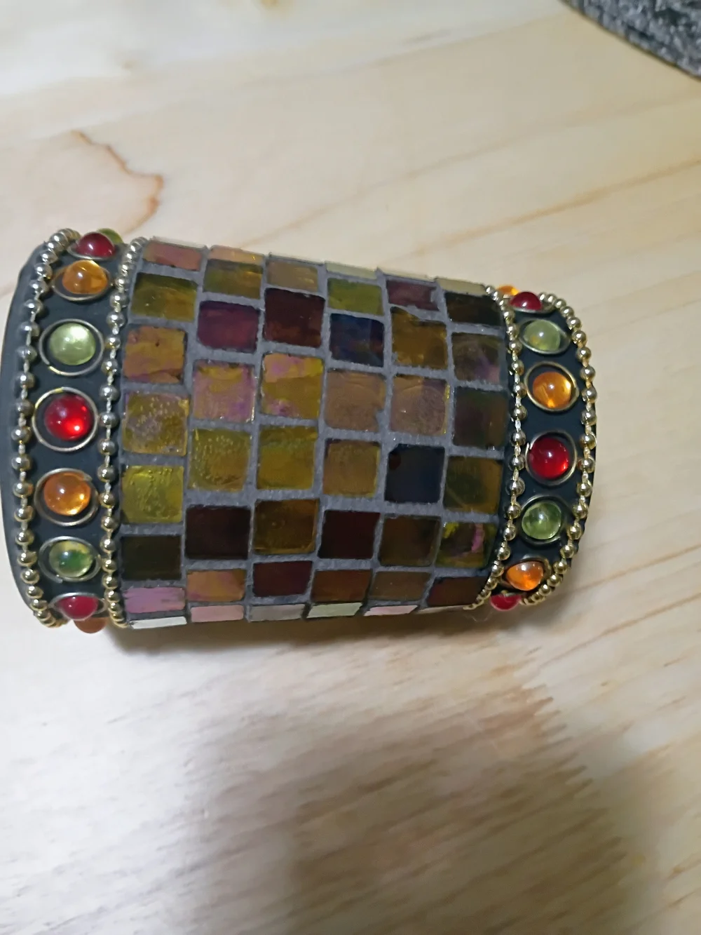 Multicolor Mosaic Beaded Decorative Holder - Women Accessories