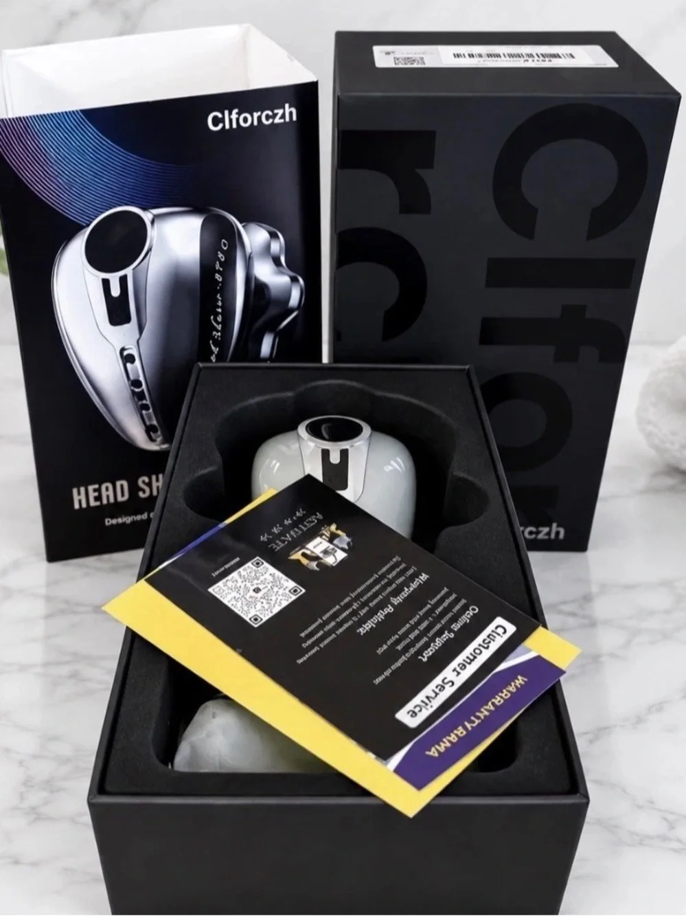 Clforczh 7-Head Rotary Head Shaver 8780 Wet/Dry Waterproof USB Charging for Men