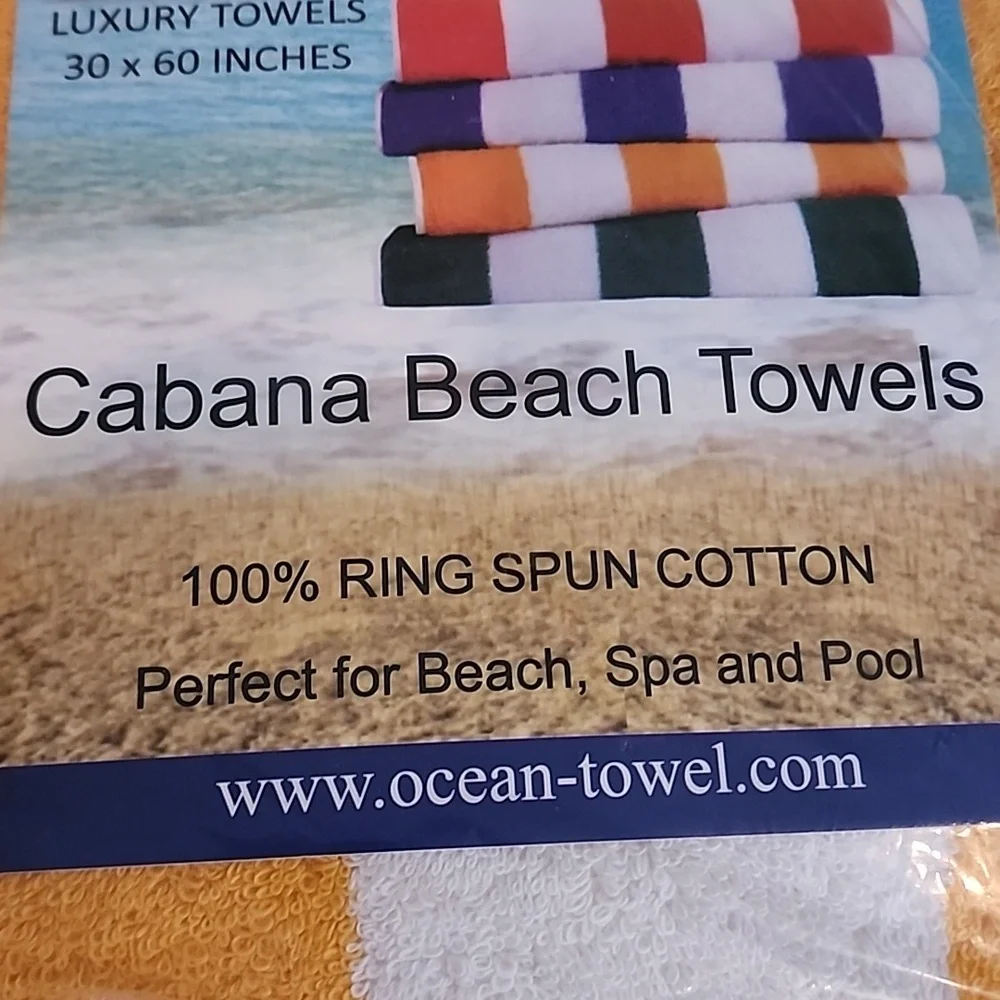 ocean  towel large colorful