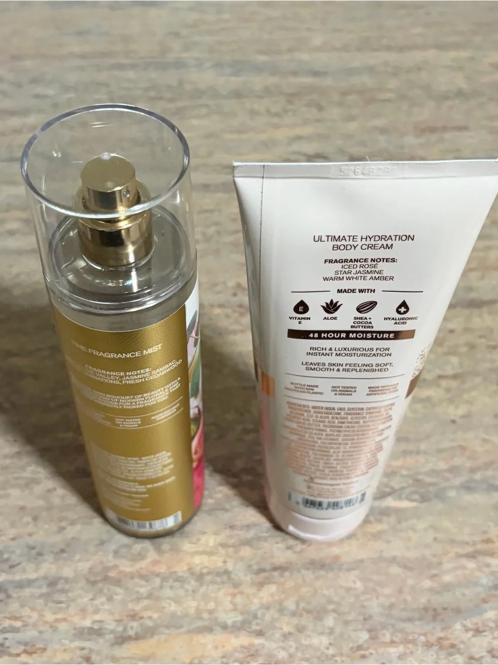 Bath & Body Works Brightest Bloom Fragrance Mist & Pure Wonder Body Cream Duo