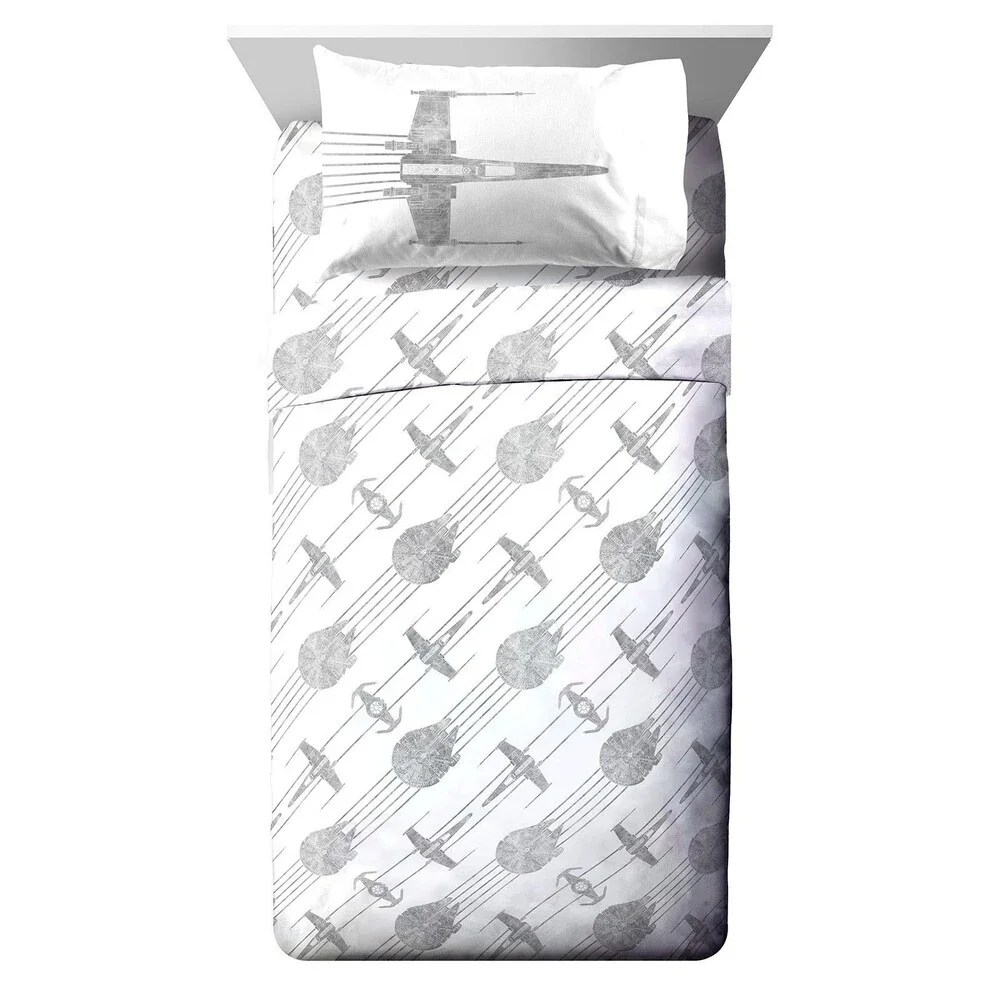 Star Wars Twin Comforter Set 5 Piece - White