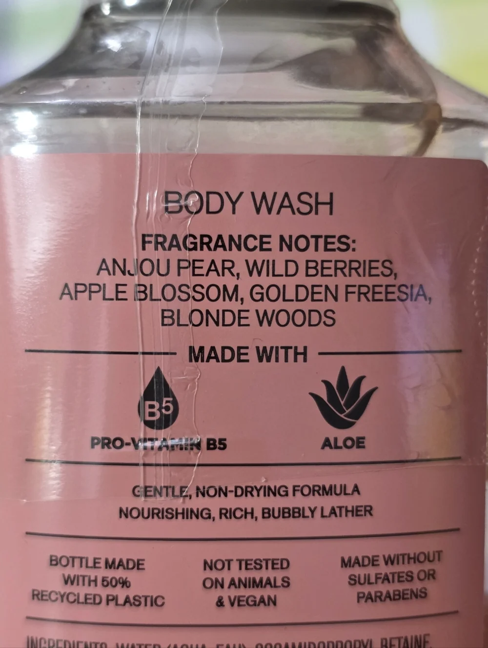 Bath & Body Works lightweight stores ingredients
