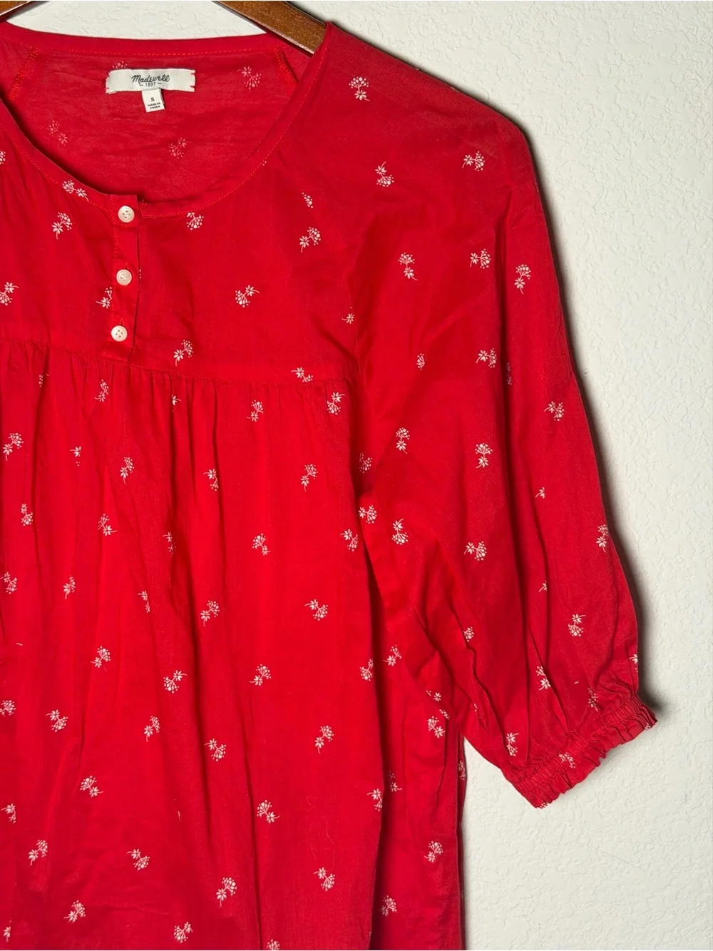 Madewell red cotton