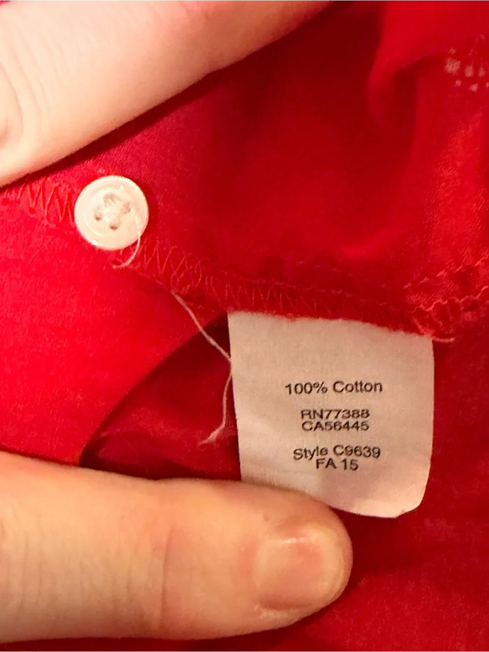Madewell red cotton