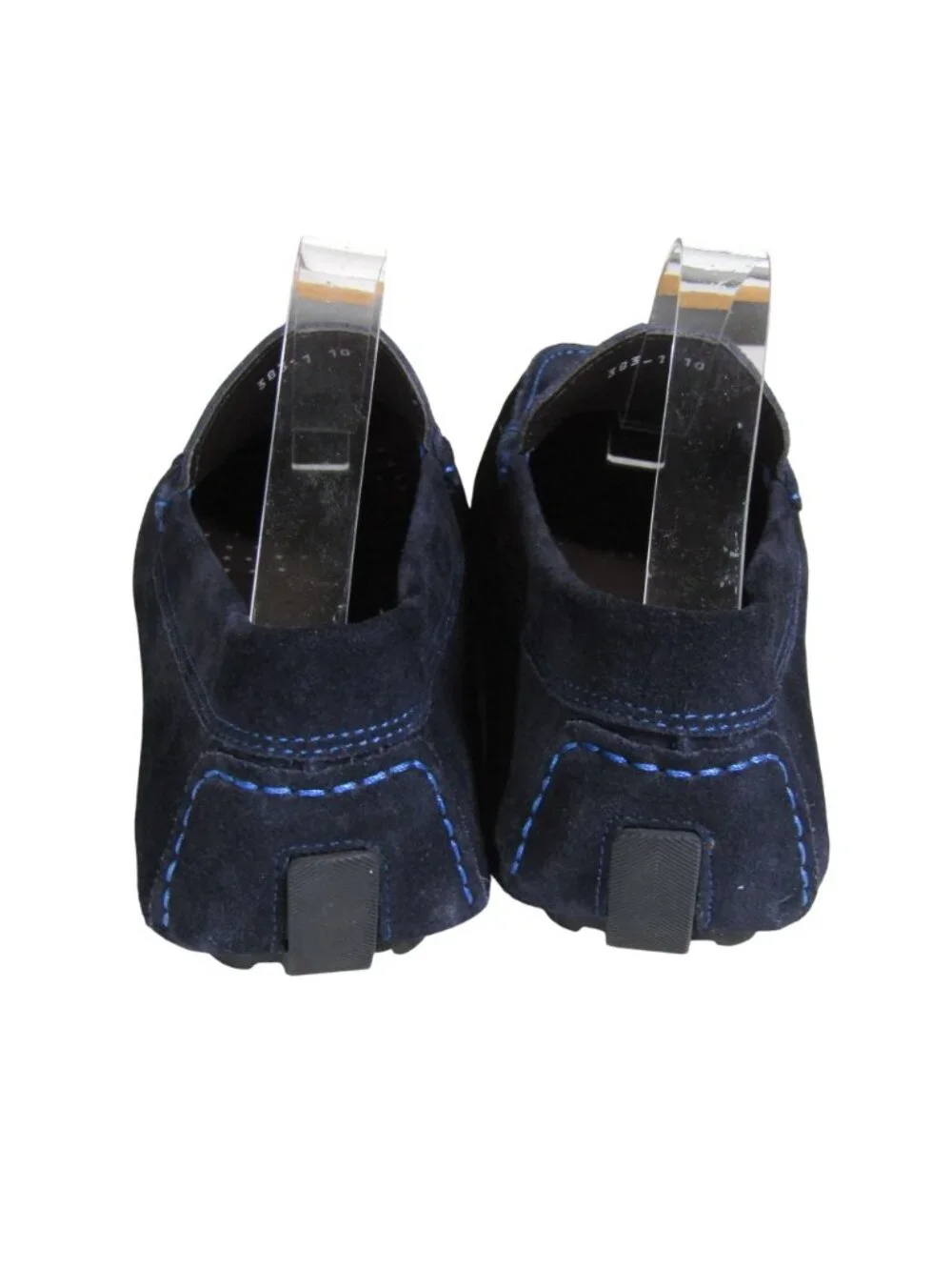 TO BOOT New York Adam Derrick Men Driving Loafers Mocs Shoes Blue Suede Italy 10