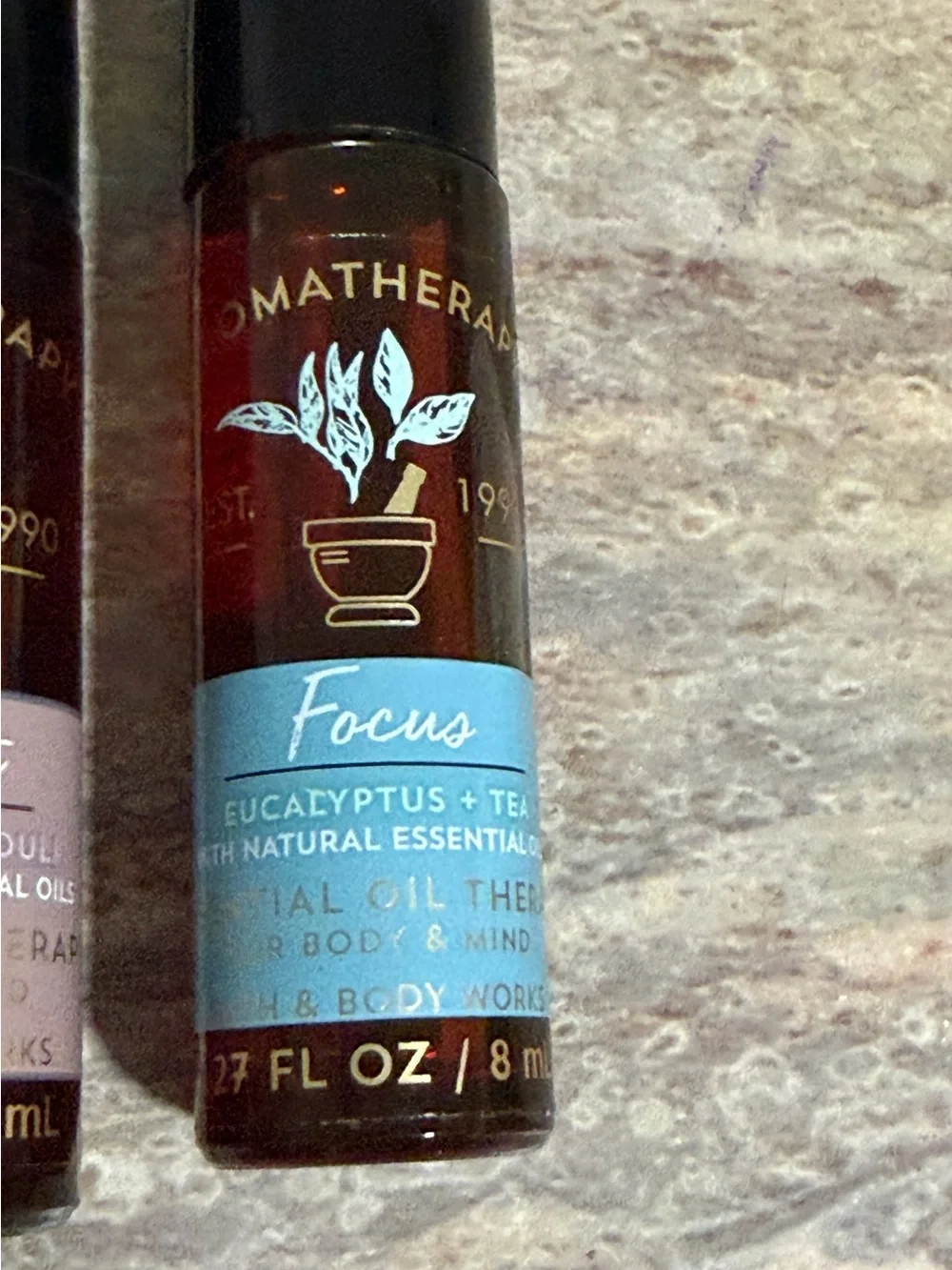 Bath & Body Works Discontinued Vanilla Patchouli & Eucalyptus Tea Rollerball Duo
