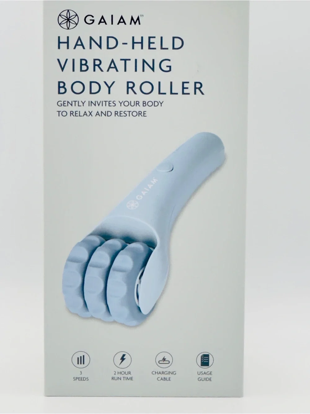 GAIAM Hand-Held Vibrating Body Roller Massager