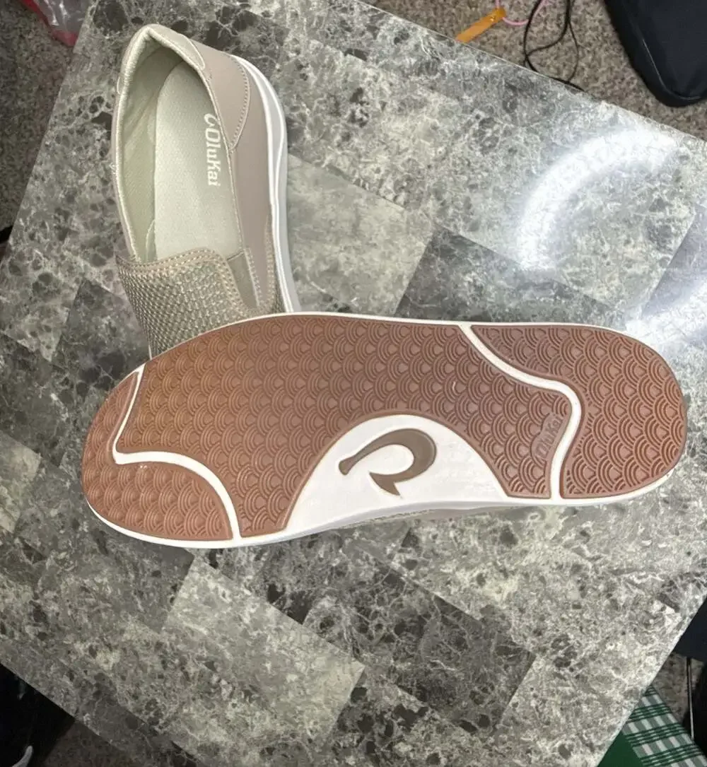 OluKai Lae'ahi Textile Mesh Slip-On Shoes Clay