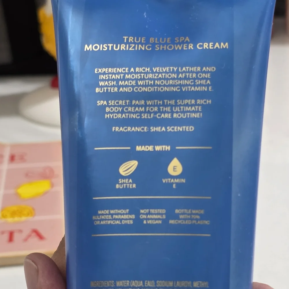 Bath & Body Works True Blue Spa Moisturizing Shea Shower Cream 10oz NEW RARE