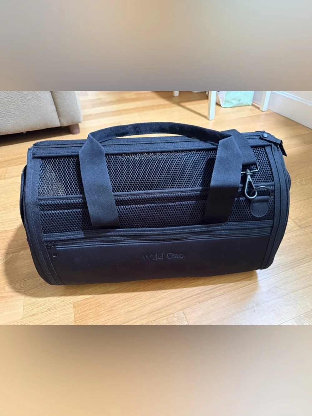 Wild One Black Pet Travel Carrier - Portable Dog Carrier