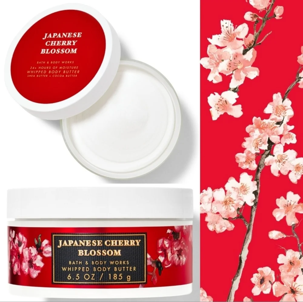 Bath & Body Works Japanese Cherry Blossom Whipped Body Butter 6.5oz NEW