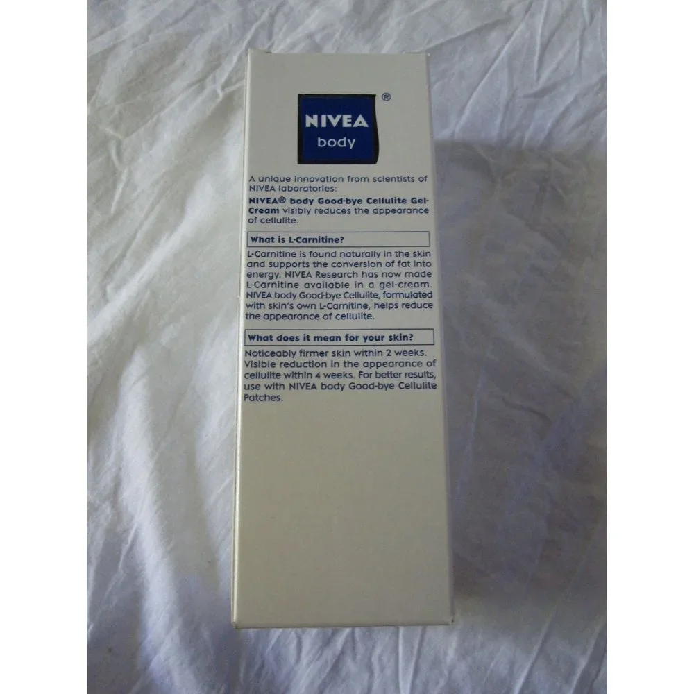 NEW NIVEA Body Good-bye Cellulite Smoothing Gel Cream 6.7 oz L-Carnitine‎ RARE!