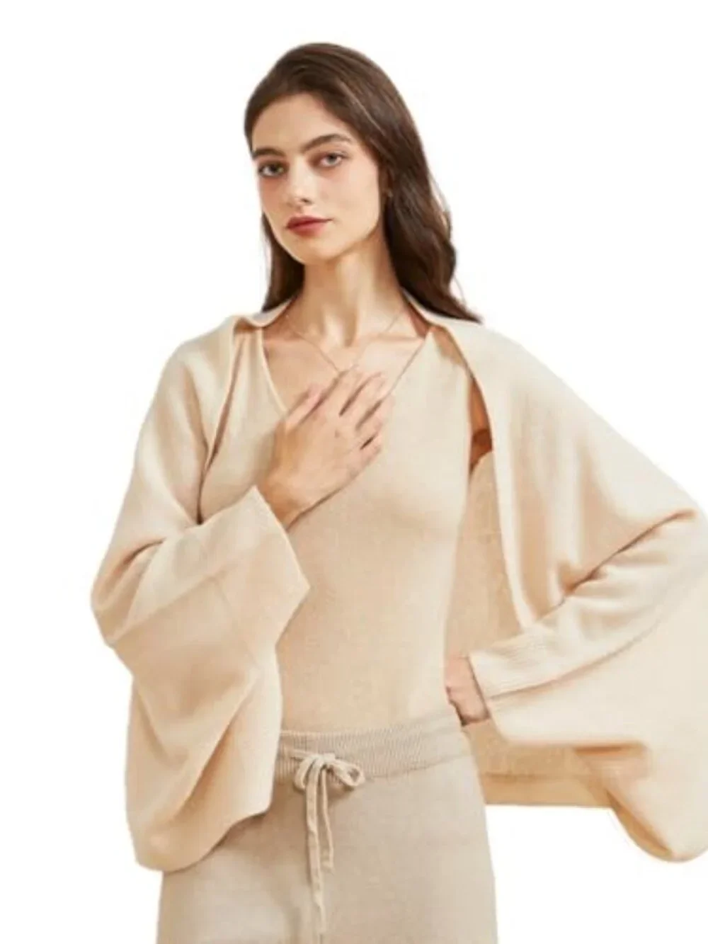30% Wool 70% Nylon Pashmina Shawl Wrap Cape