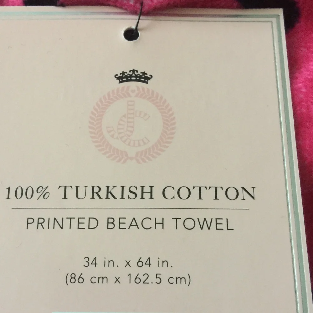 Juicy Couture Wild at Heart Beach Towel juicy towel juicy couture Velour