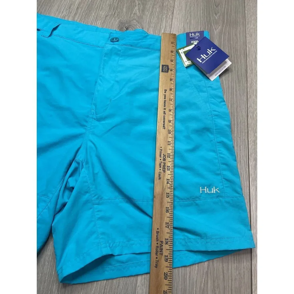 HUK Shorts Men 3XL Julep Blue Rogue 18