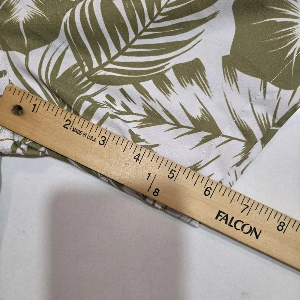 Kenny Flowers Bali Hai Palm Leaf Swim Trunks Shorts Mens Medium Tropical‎