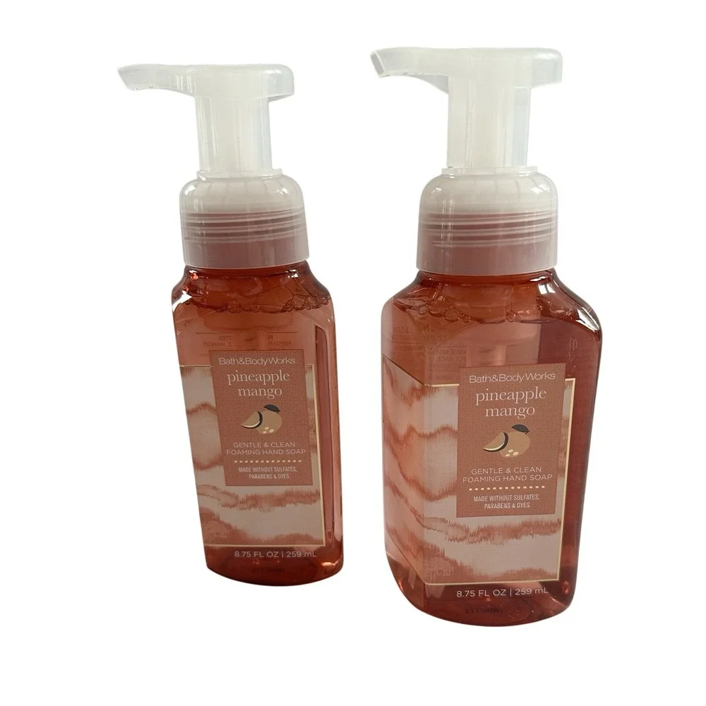 Bath & Body‎ Works PINEAPPLE MANGO 8.75 Oz Foaming HAND SOAP Lot of 2