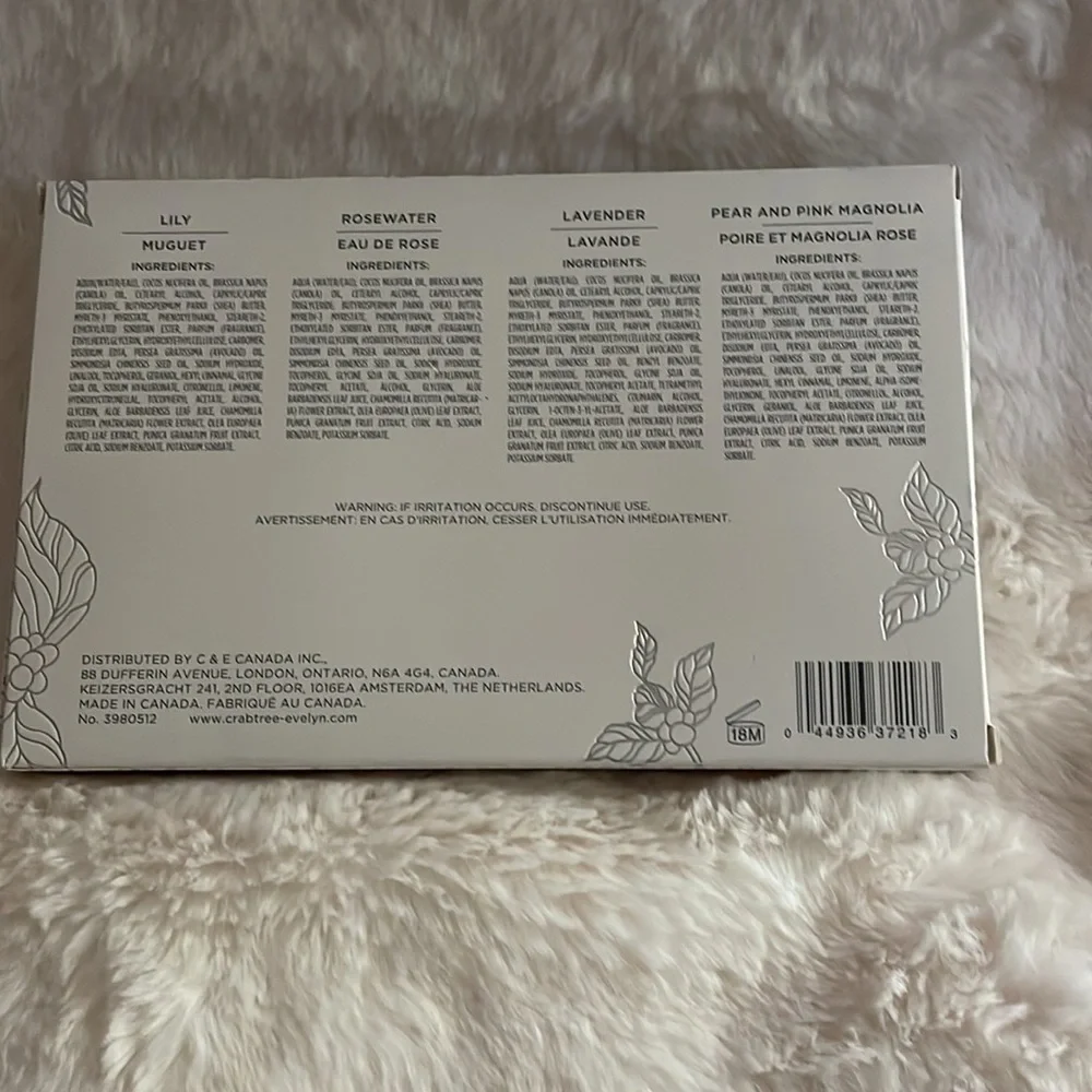 Crabtree & Evelyn lily rosewater
