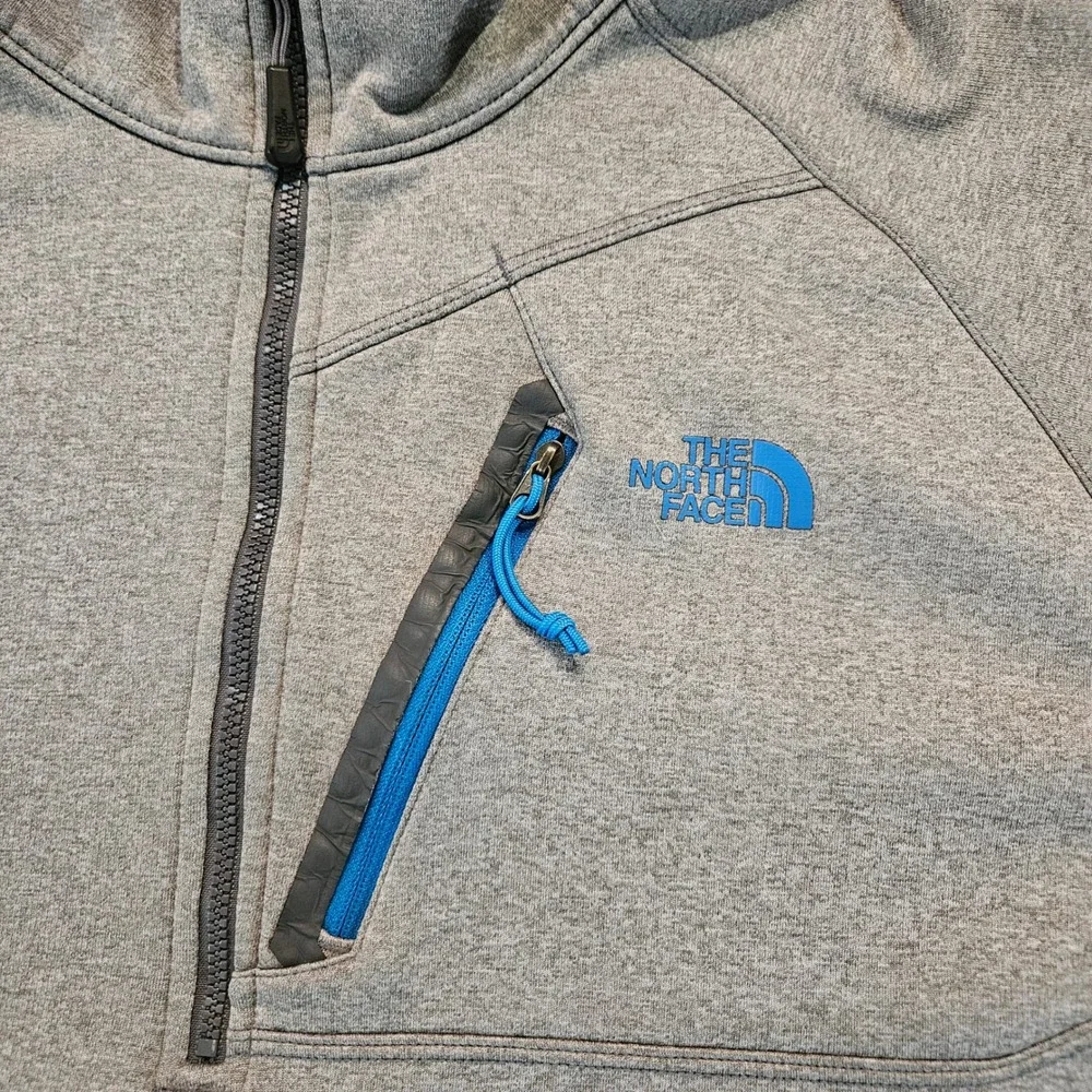 North Face Pullover Gray Lg Quarter Zip Pullover Gorpcore Utility Hiking Outdoor