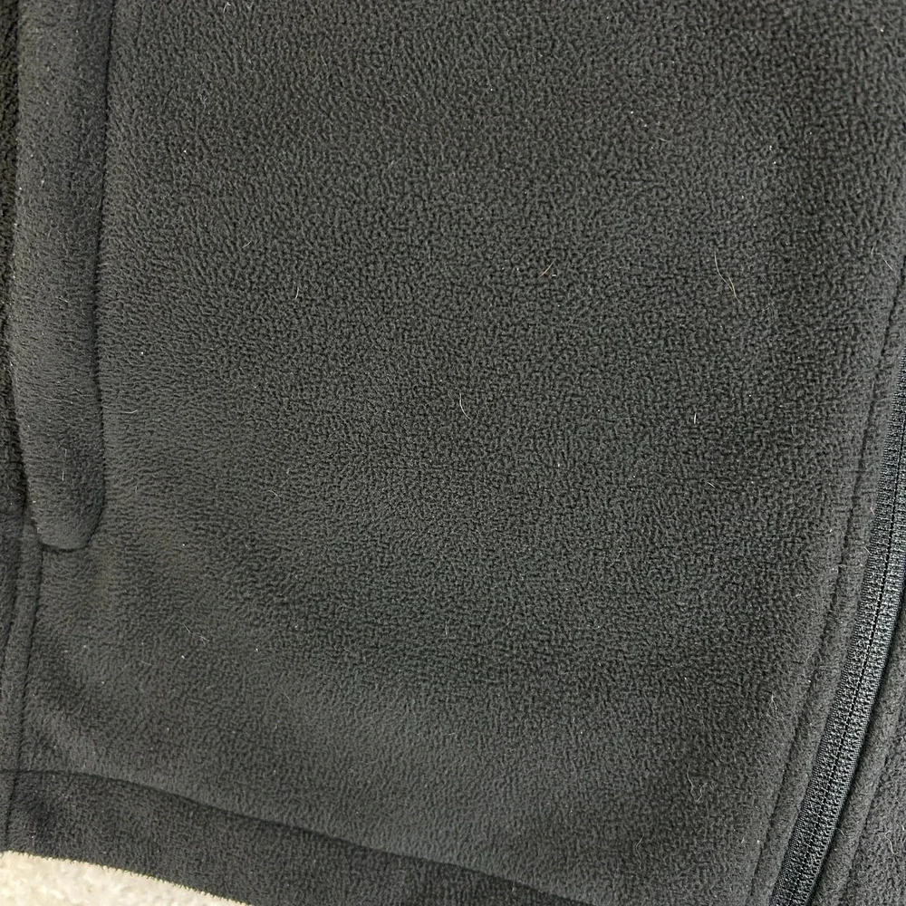 The North Face Fleece Jacket Mens M Black Full Zip‎ Mock Neck Outerwear Pockets