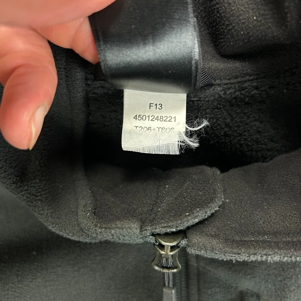The North Face Fleece Jacket Mens M Black Full Zip‎ Mock Neck Outerwear Pockets