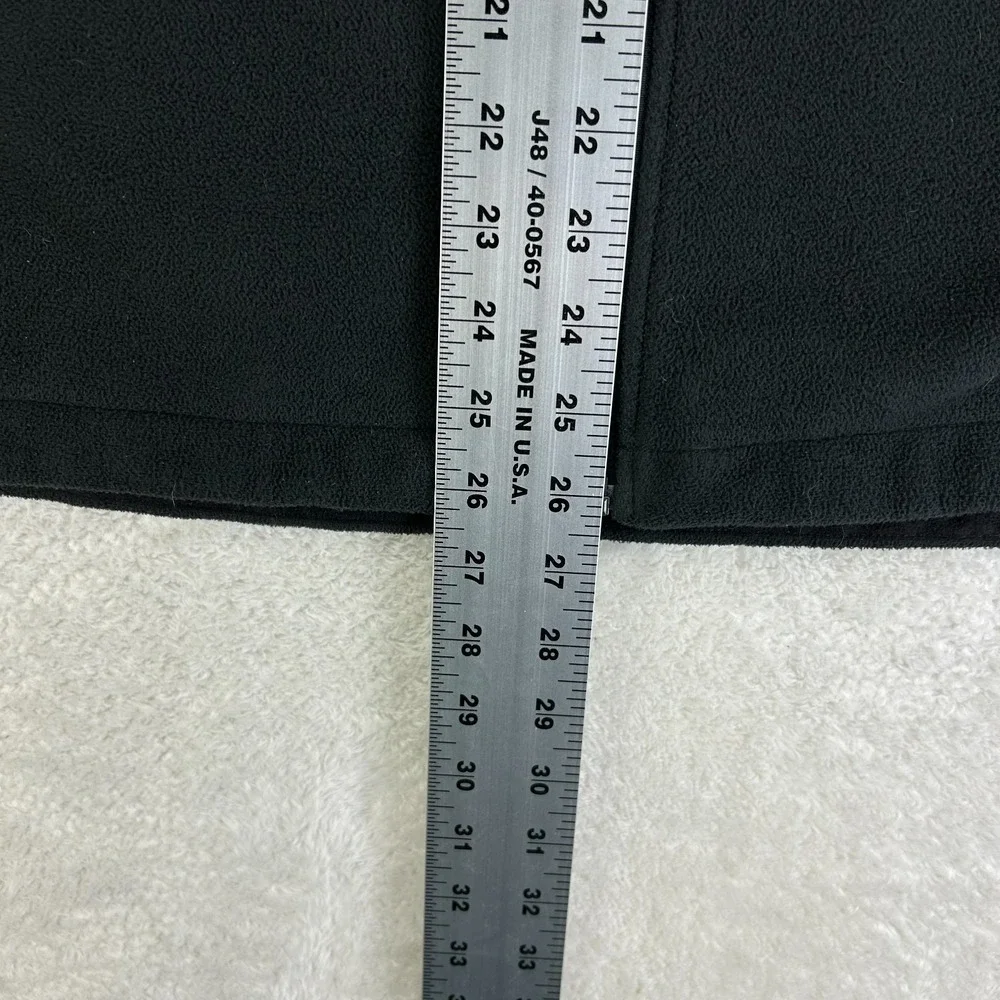 The North Face Fleece Jacket Mens M Black Full Zip‎ Mock Neck Outerwear Pockets