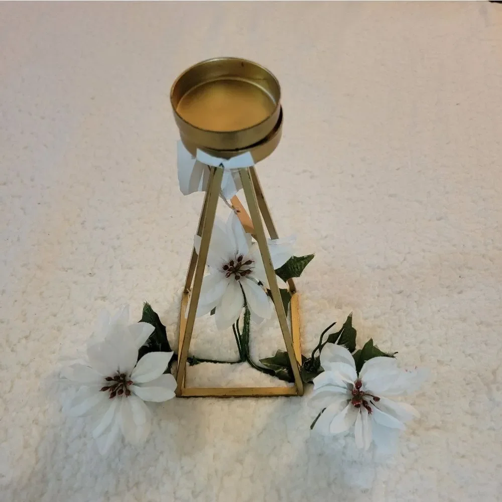 🆕️🕯Gold Geometric Candle Holder