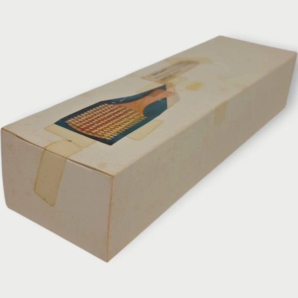 NEW Vintage FULLER Hair Brush Nylon Blonde Bristle 9 Rows‎ 6.5