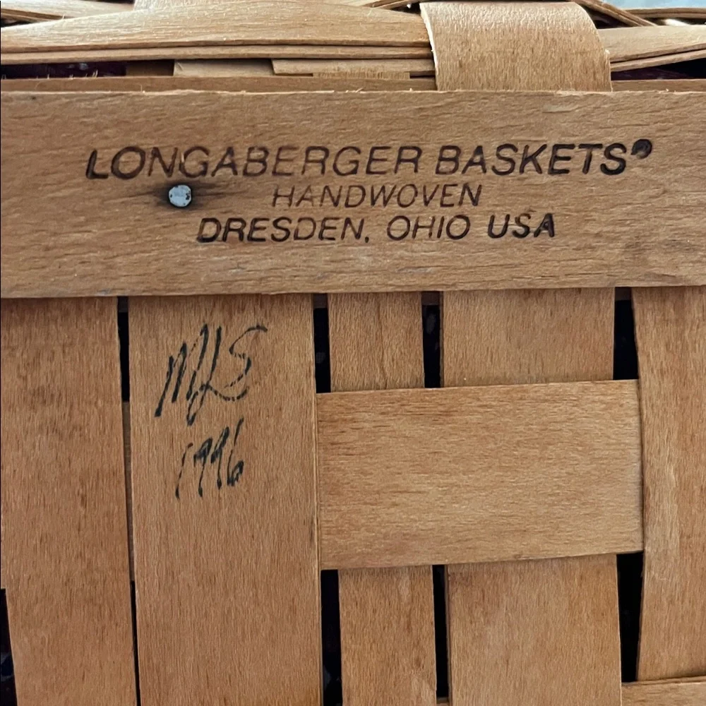 SIGNED BY DAVE! “Light the Fire Within” Bee Basket Longaberger, 1996