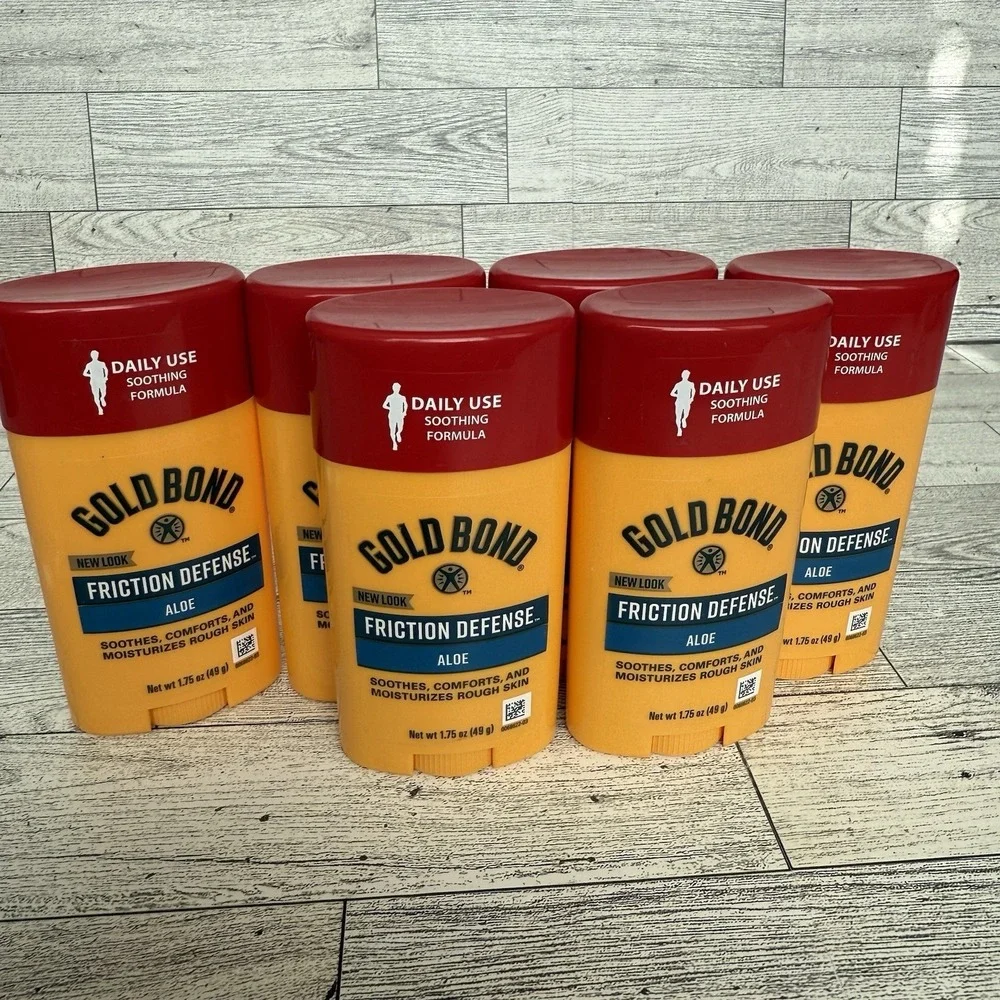 Gold Bond Friction Defense Stick Unscented 1.75 oz Comforts & Soothes‎ 6 Sticks