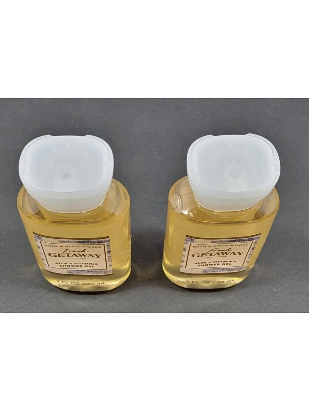 New Bath & Body Works 3 oz Fresh Getaway Shower Gel Travel Size - Lot of 2