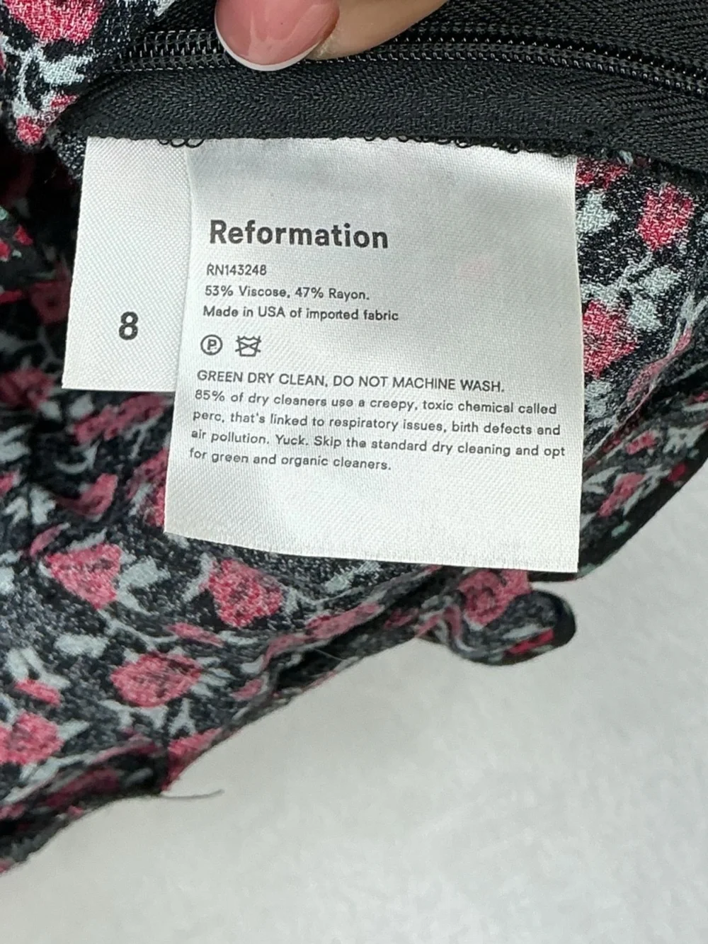 Reformation square neckline