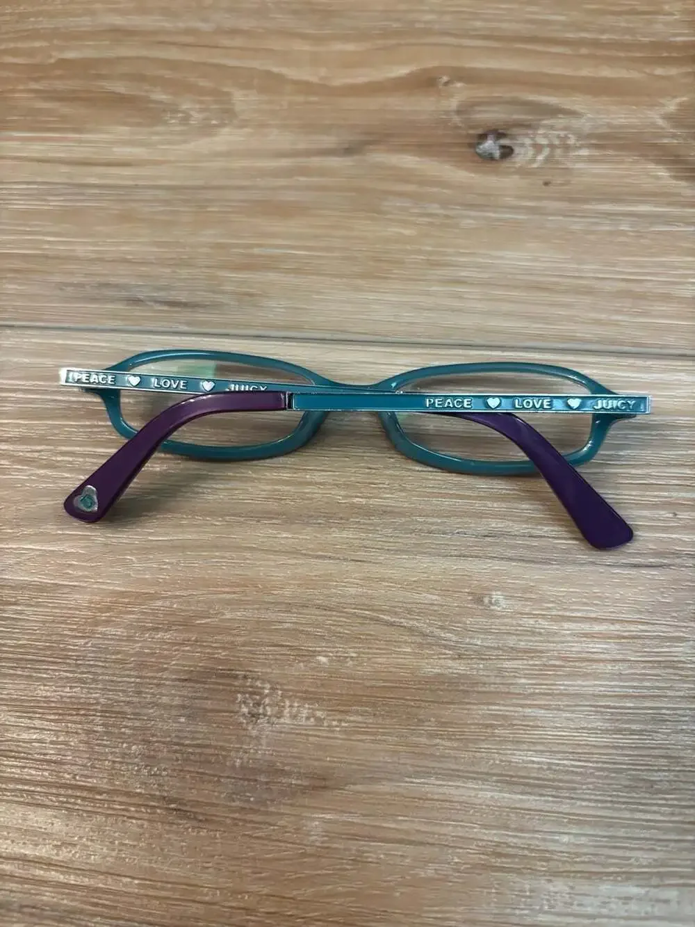 Juicy Couture LOVE ME EUA Violet Blue Full Rim Eyeglasses Frame 125