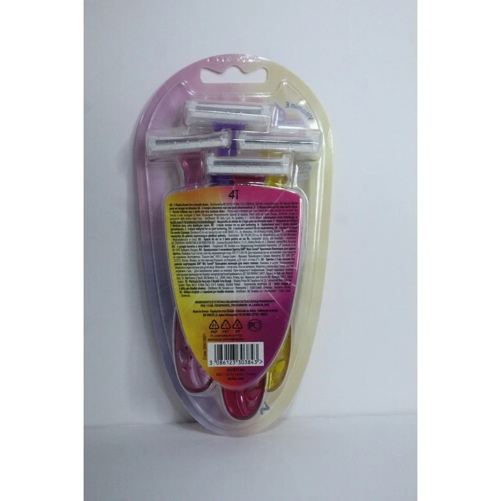 Bic Miss SOLEIL Razor-  3 Blades per Razor, 4 Razor Each‎  SEALED Unopened Item