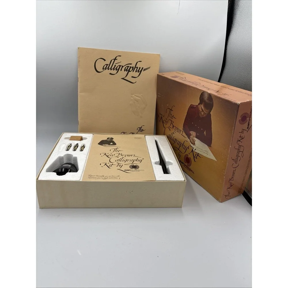 Vintage The Ken Brown‎ Calligraphy Kit by Hunt Speedball 3078 original box