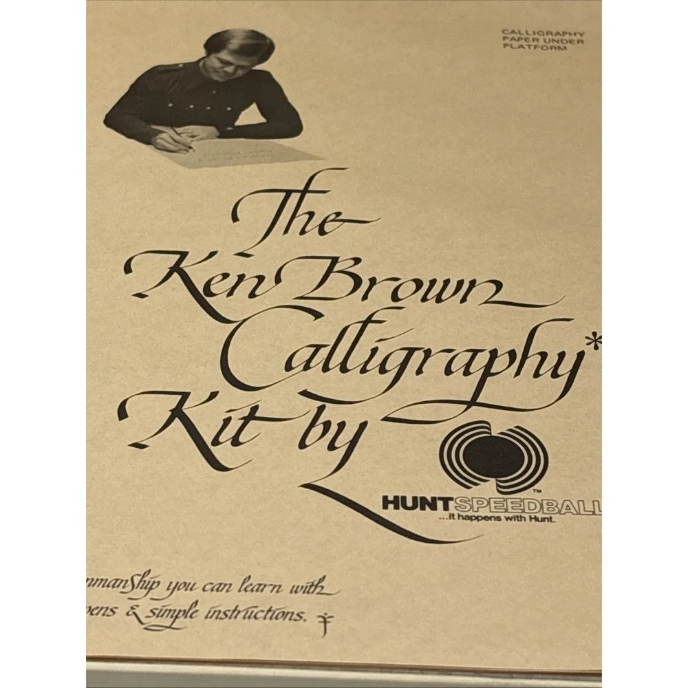 Vintage The Ken Brown‎ Calligraphy Kit by Hunt Speedball 3078 original box