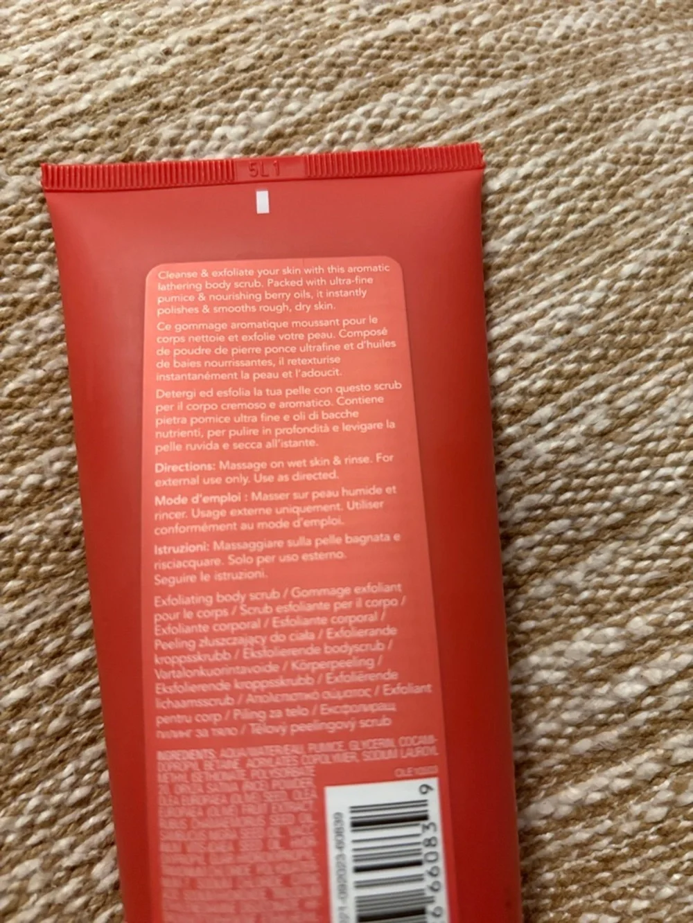 NEW Ole Henriksen Red Retexturizing Body Scrub